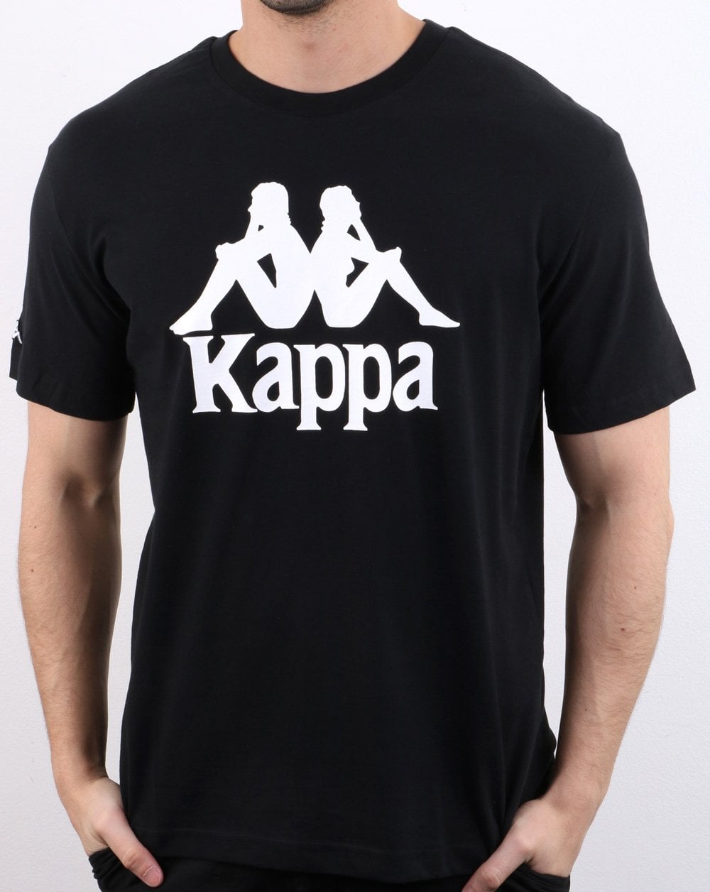 Kappa Tahiti T-Shirt Schwarz/Weiß
