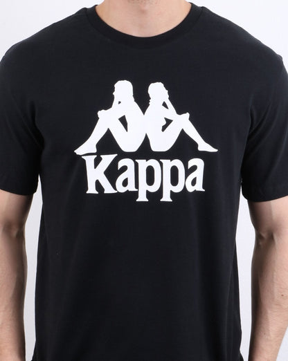 Kappa Tahiti T-Shirt Schwarz/Weiß