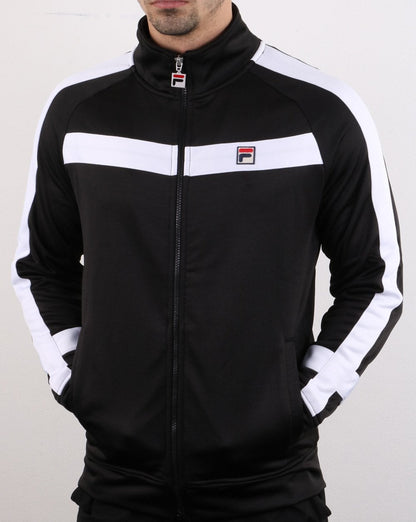 Fila Vintage Renzo Trainingsjacke Schwarz/Weiß