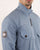 Pretty Green Metal Zip Jacket Blue