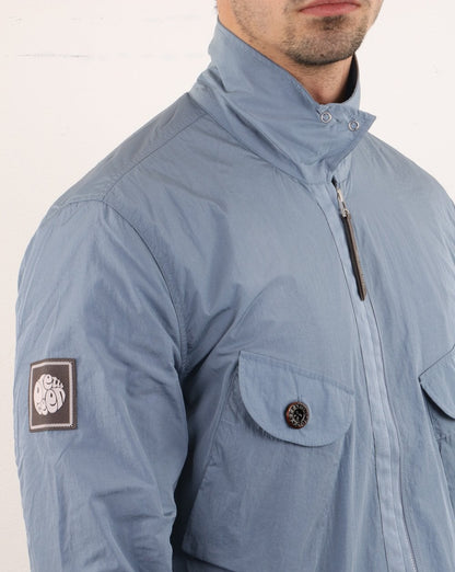 Pretty Green Jacke mit Metallreißverschluss, Blau
