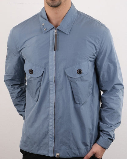 Pretty Green Jacke mit Metallreißverschluss, Blau