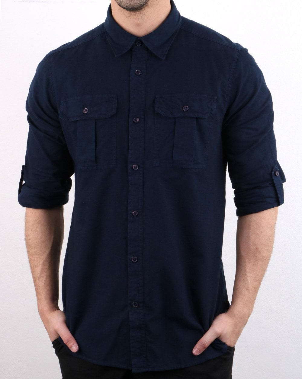 Barbour International International Manifold Hemd Marineblau