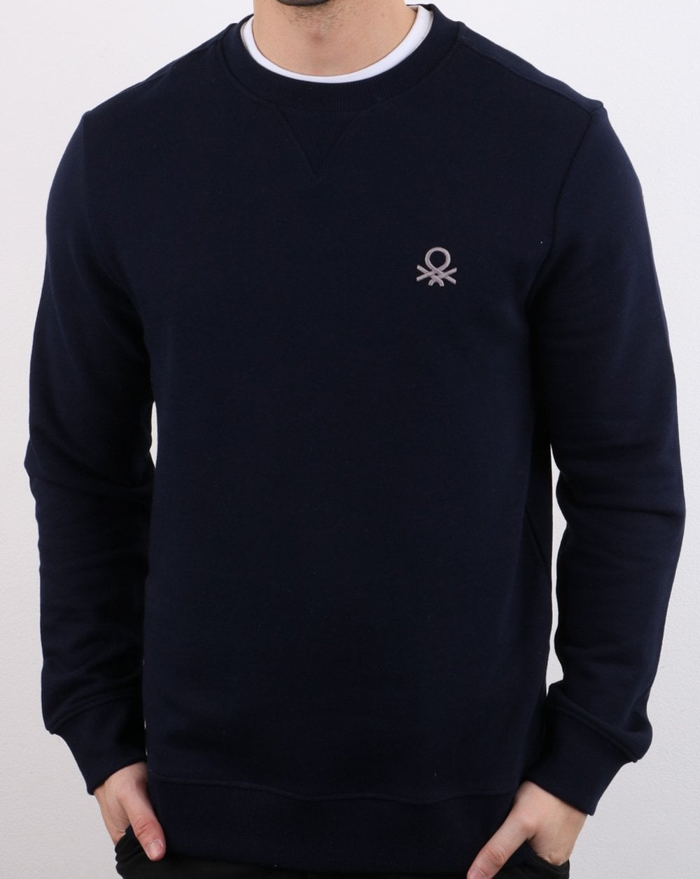 Benetton Sweatshirt Marineblau