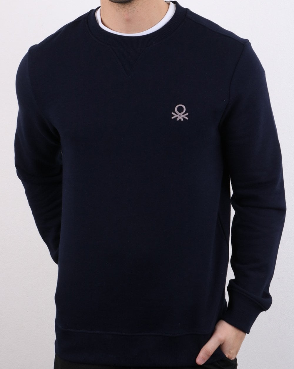 Benetton Sweatshirt Marineblau
