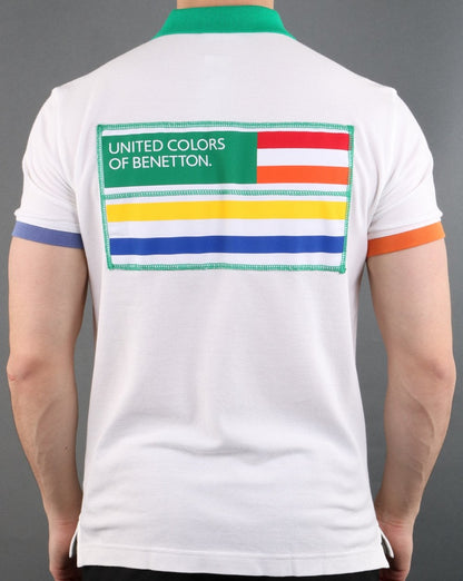 Benetton Poloshirt Off White