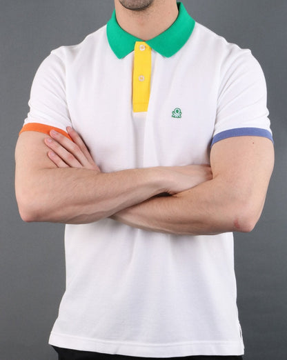Benetton Poloshirt Off White