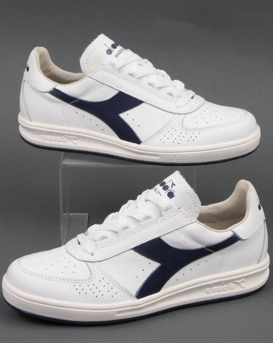 Diadora Diadora B. Elite Trainer Premium Weiß/Marineblau – begrenztes Angebot