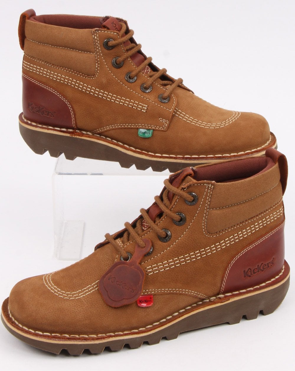 Kickers Kick Hi Mash Up Stiefel Braun