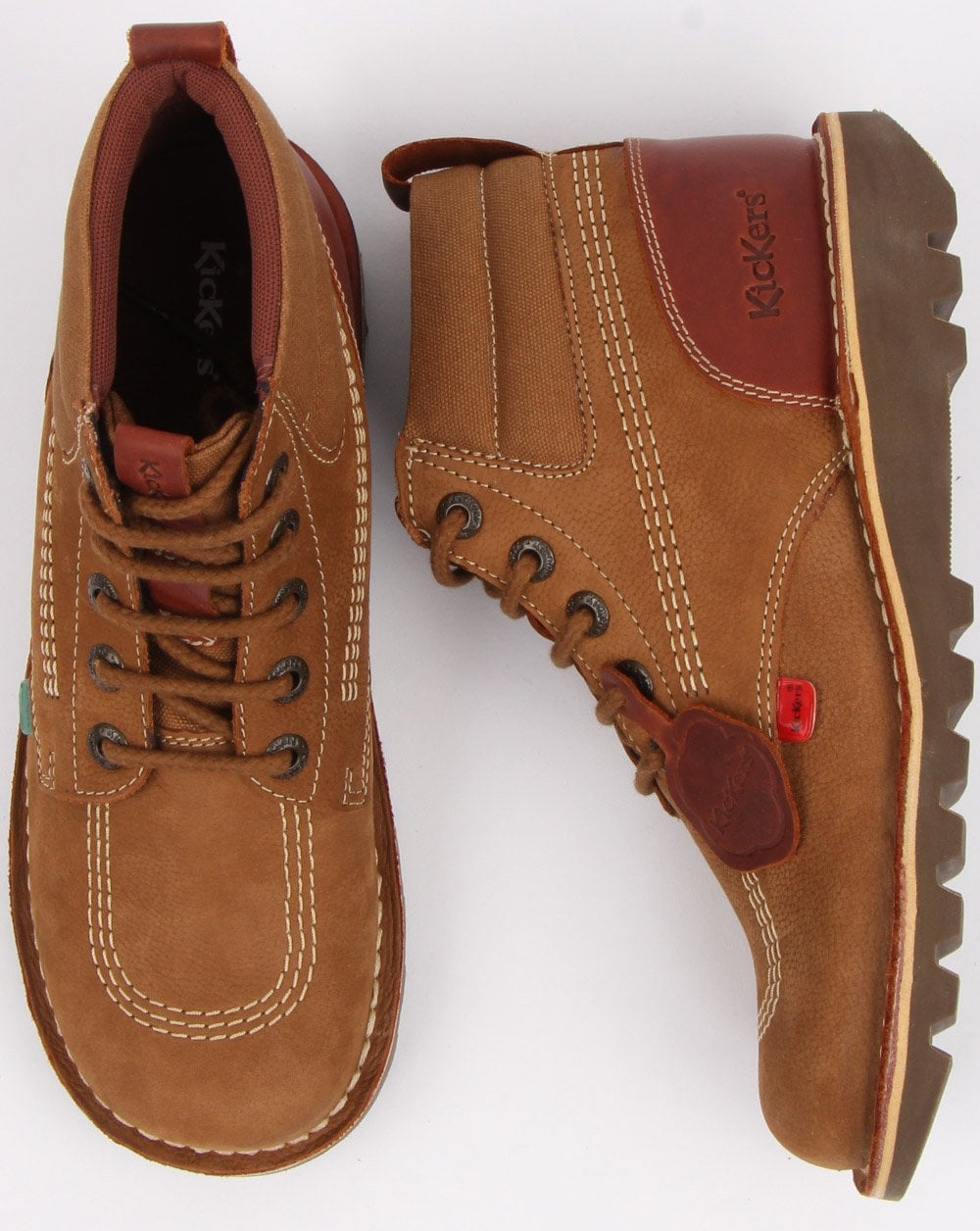 Kickers Kick Hi Mash Up Stiefel Braun