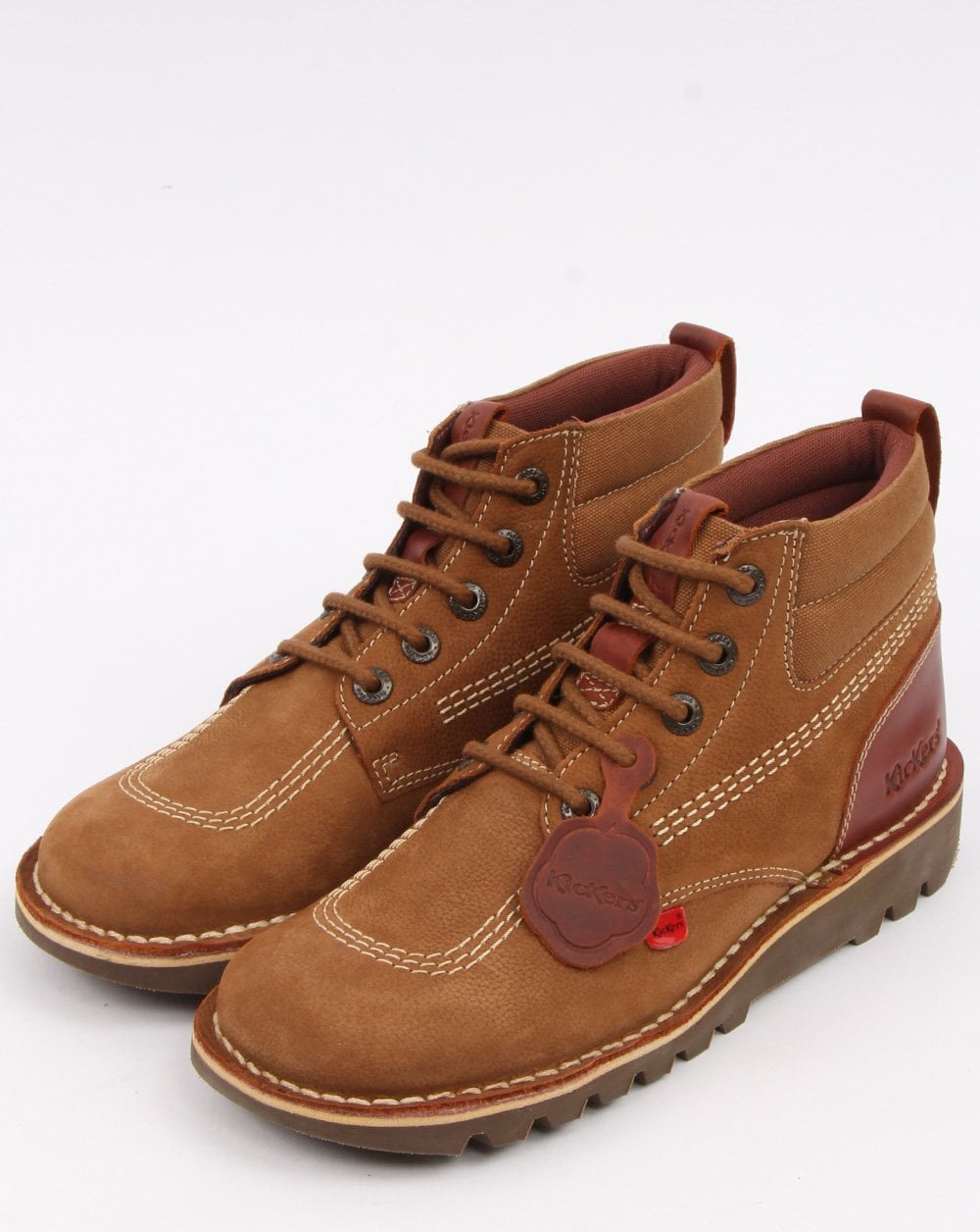 Kickers Kick Hi Mash Up Boot Brown