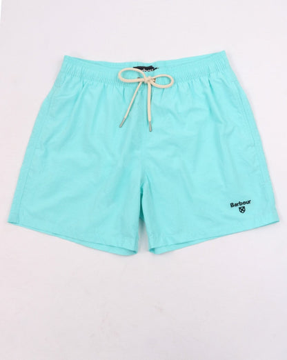 Barbour Logo Badeshorts Aqua Blau