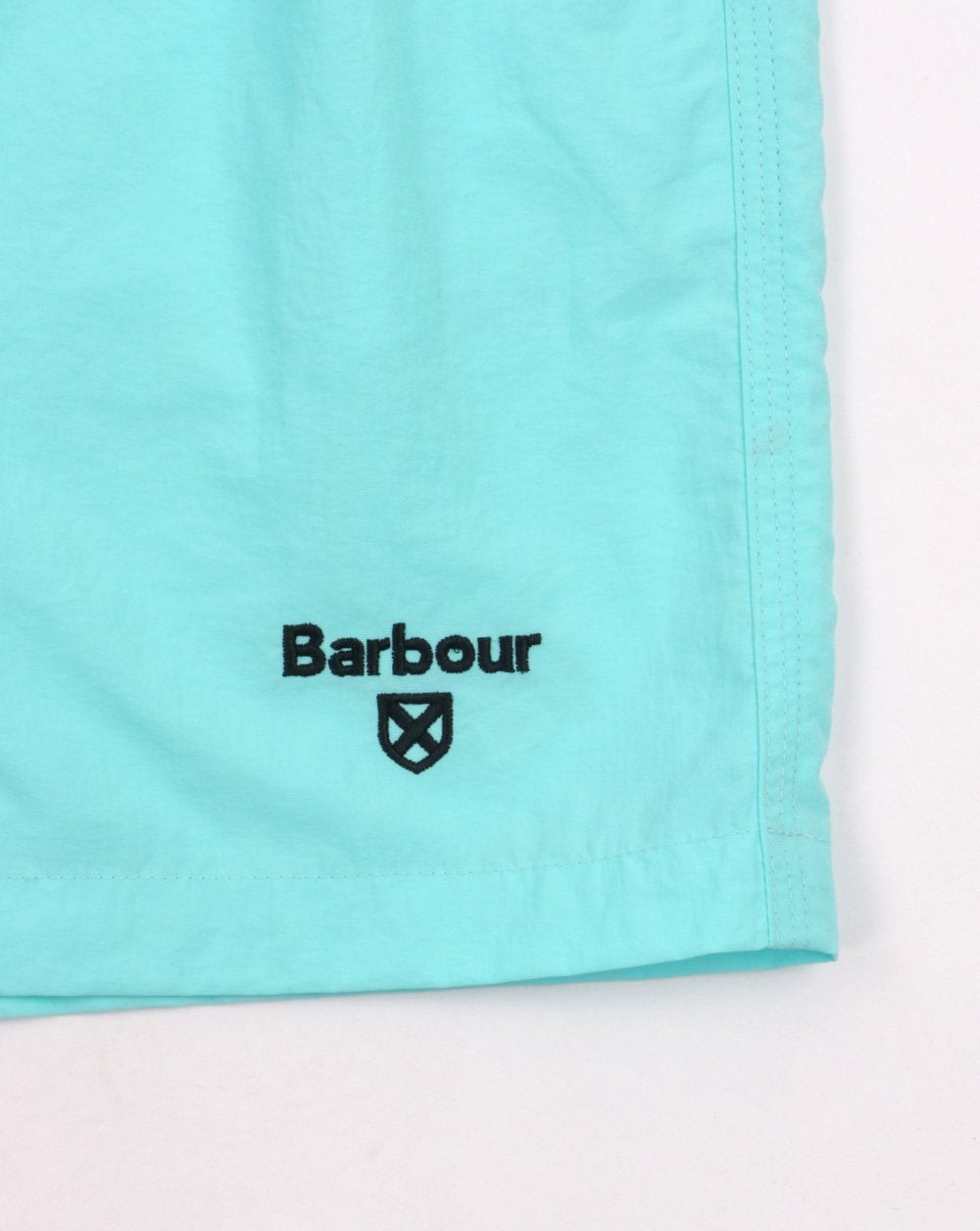 Barbour Logo Badeshorts Aqua Blau