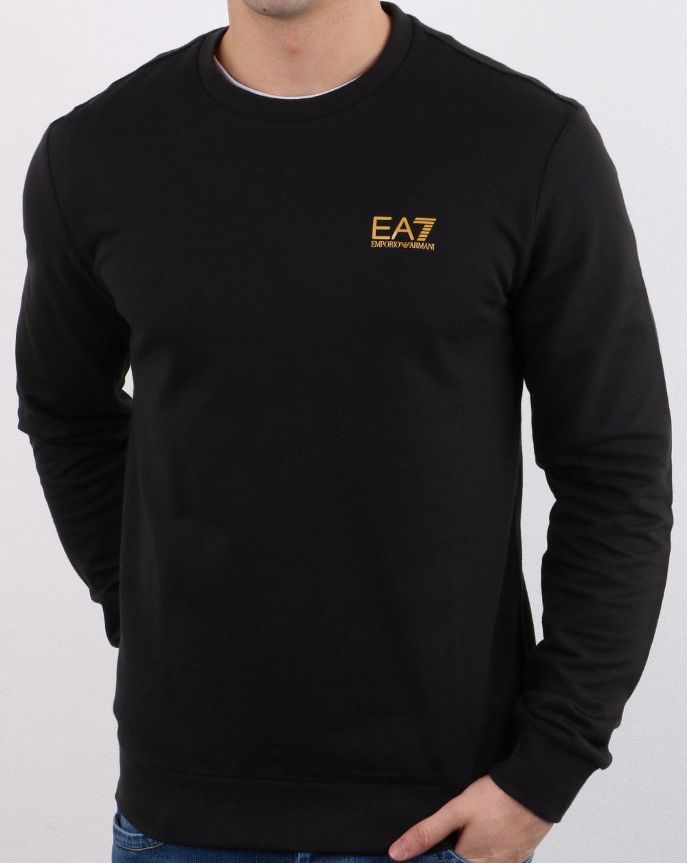Emporio Armani EA7 Sweatshirt Schwarz