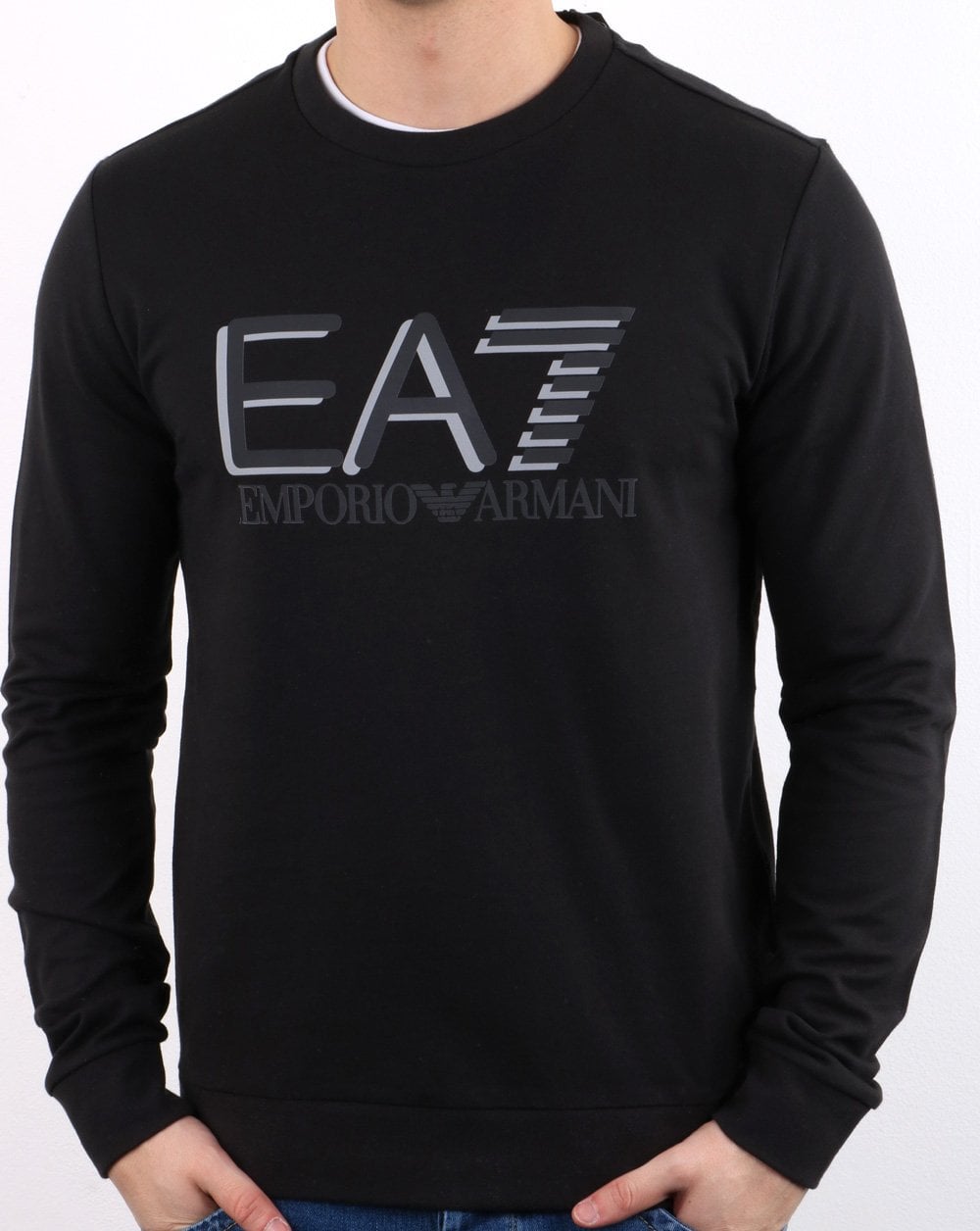 Emporio Armani EA7 Sweatshirt Schwarz