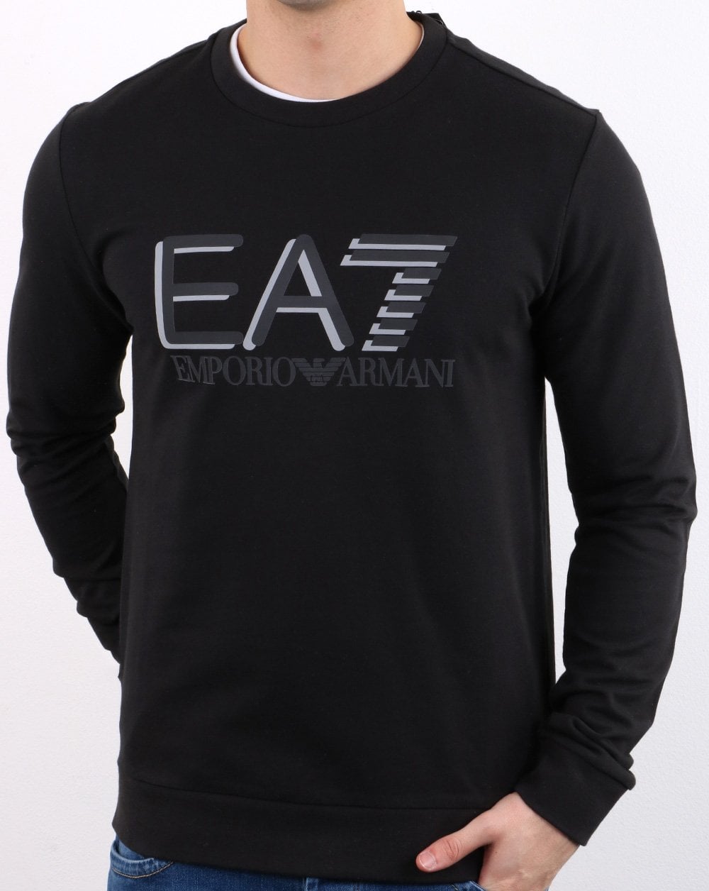 Emporio Armani EA7 Sweatshirt Schwarz