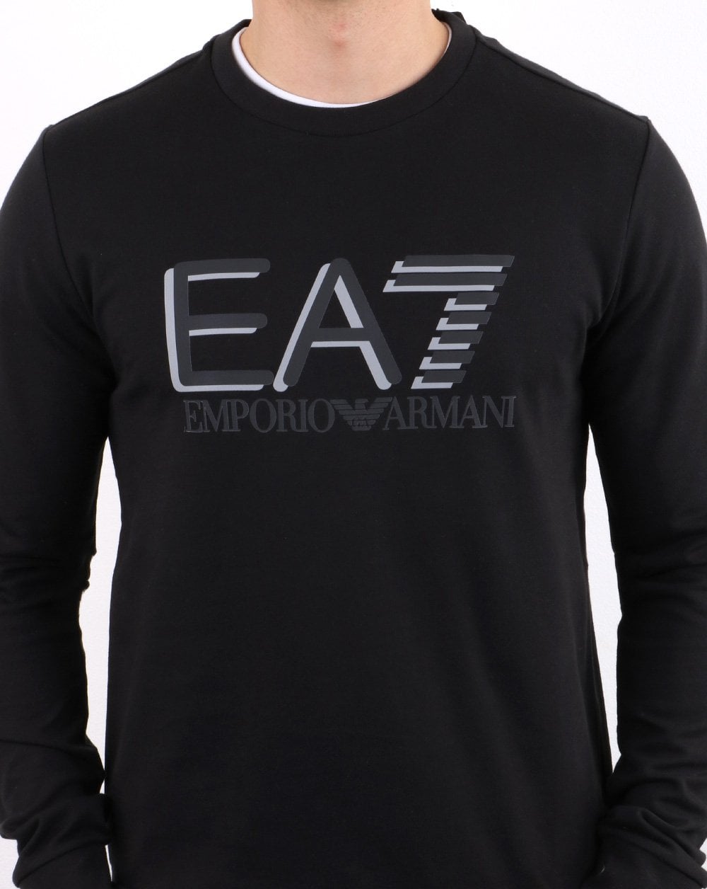 Emporio Armani EA7 Sweatshirt Schwarz