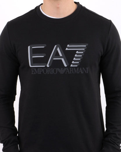 Emporio Armani EA7 Sweatshirt Schwarz