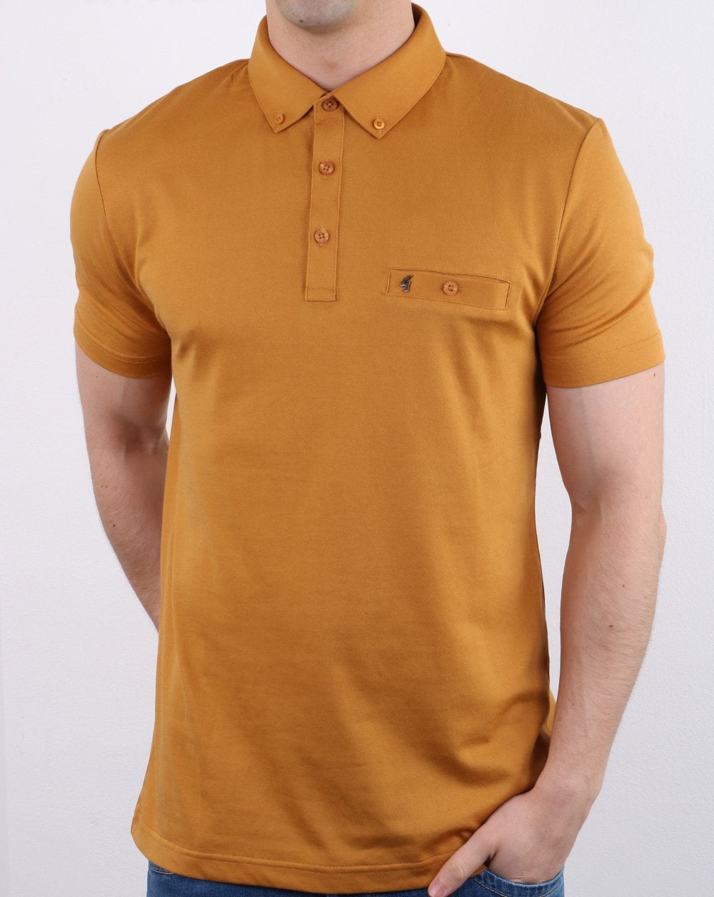 Gabicci Vintage Polo Shirt Hay