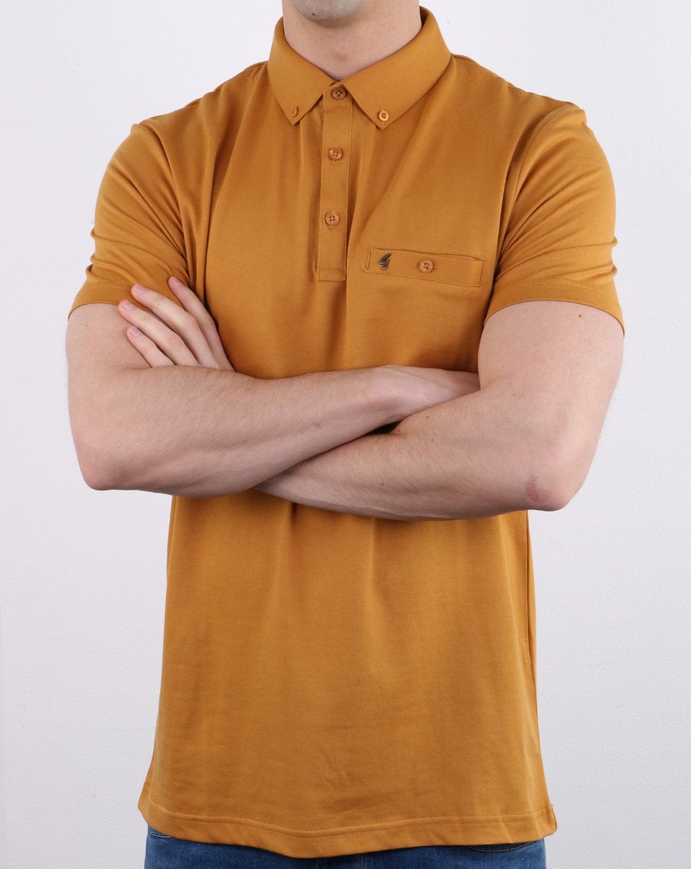 Gabicci Vintage Polo Shirt Hay