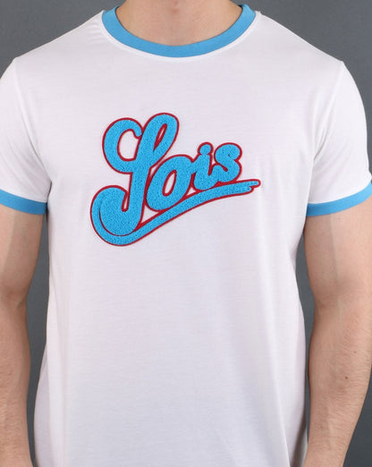 Lois Ucania T-Shirt Off White/Türkis