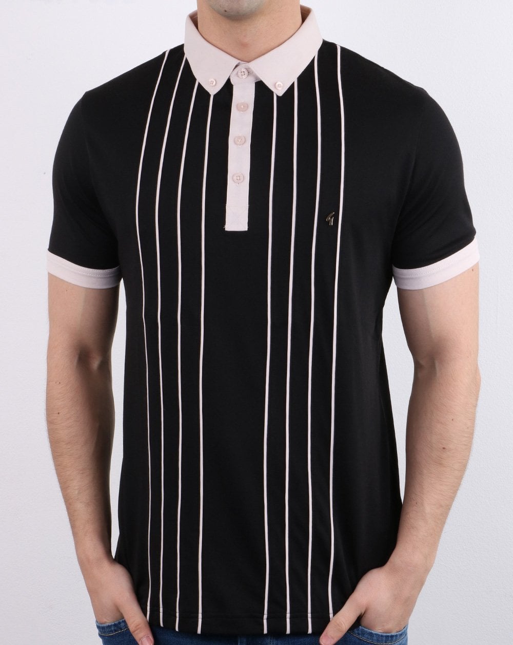 Gabicci Vintage Piper Poloshirt Schwarz