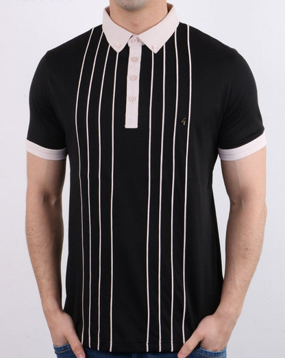 Gabicci Vintage Piper Poloshirt Schwarz