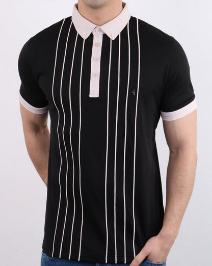 Gabicci Vintage Piper Poloshirt Schwarz