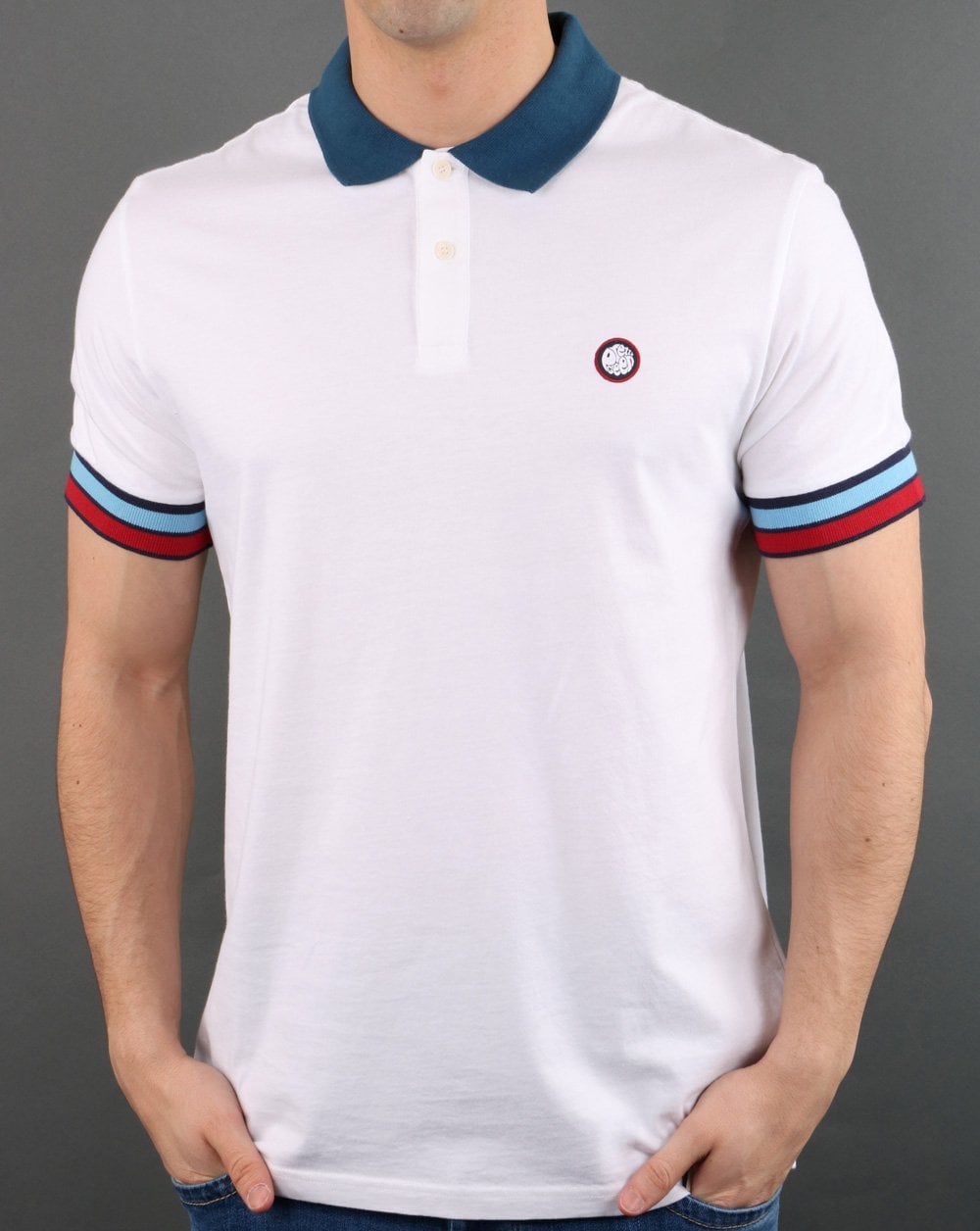 Pretty Green Durville Polo Weiß