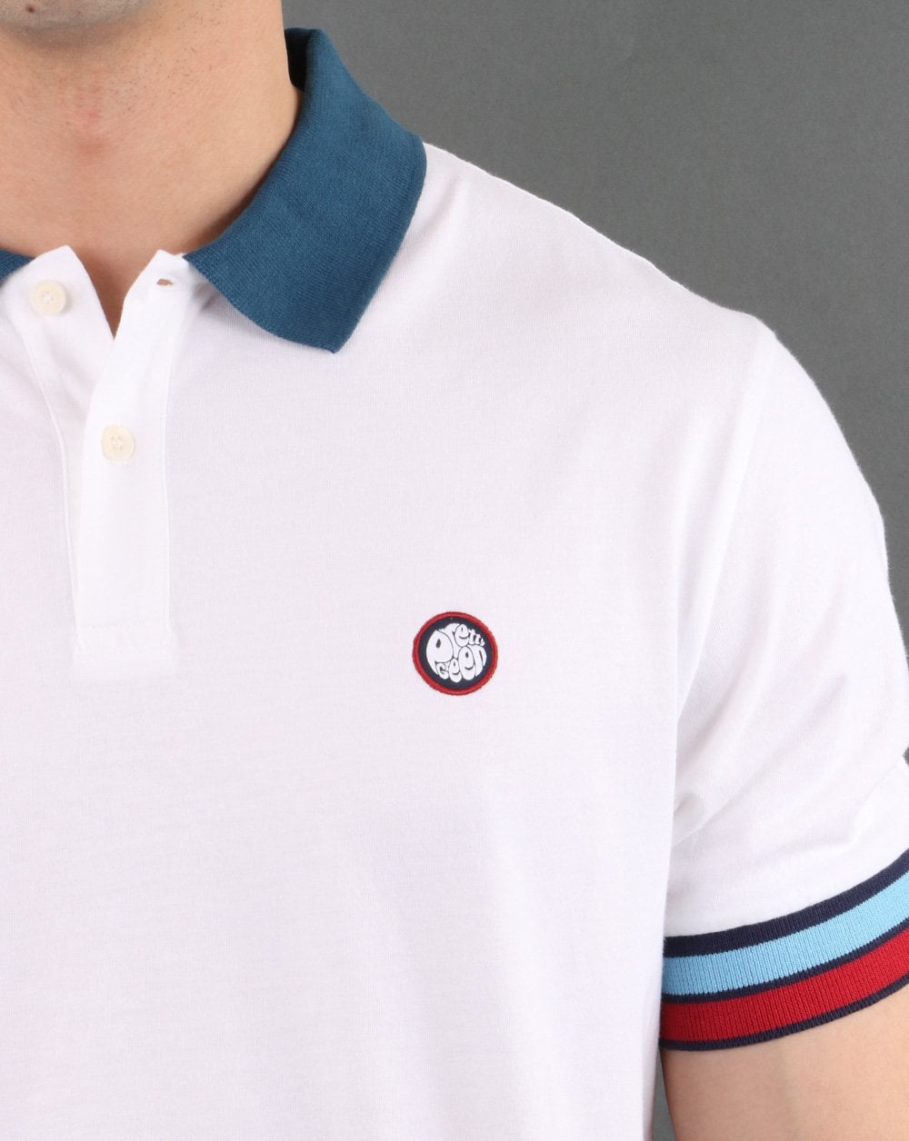 Pretty Green Durville Polo Weiß