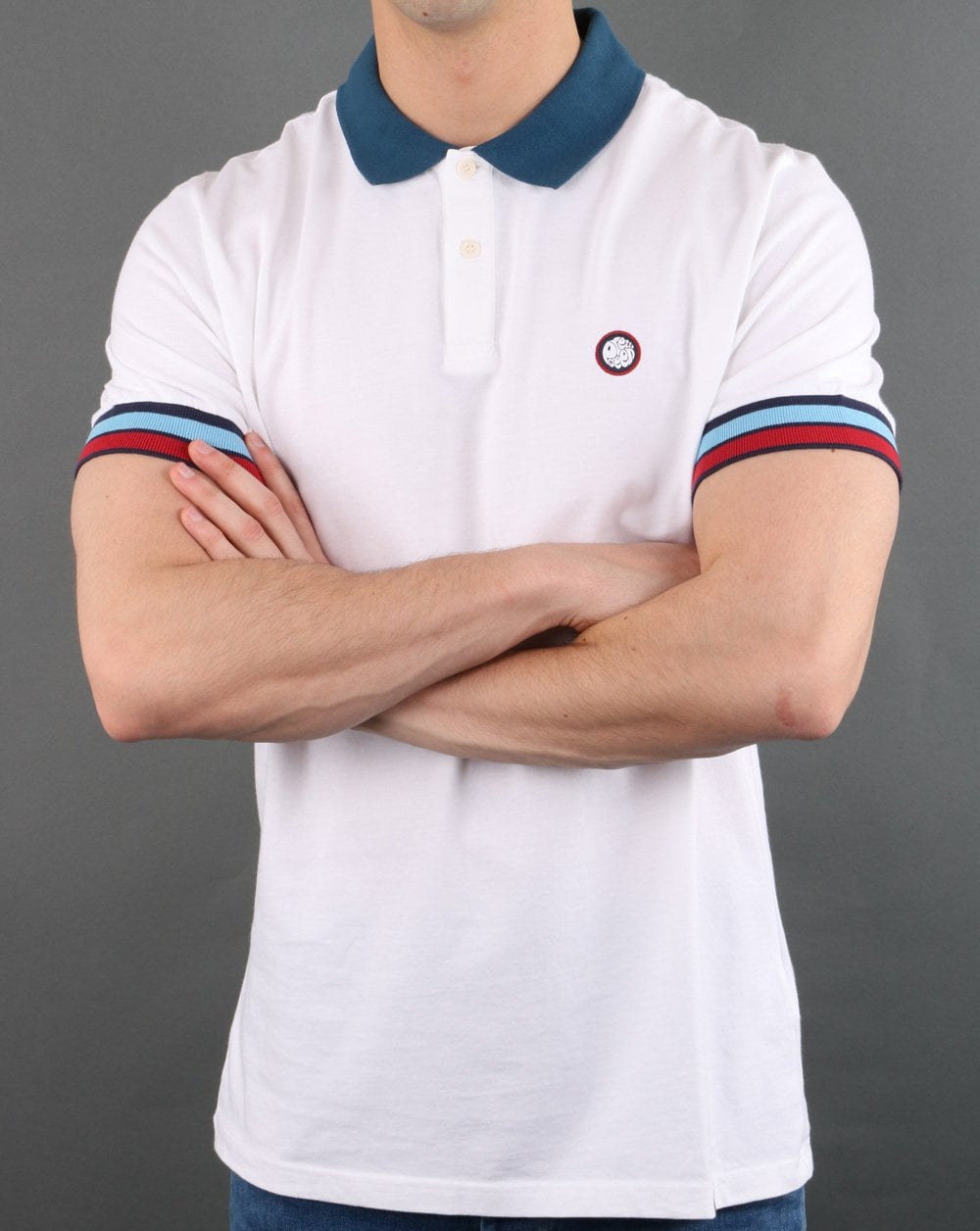 Pretty Green Durville Polo Weiß