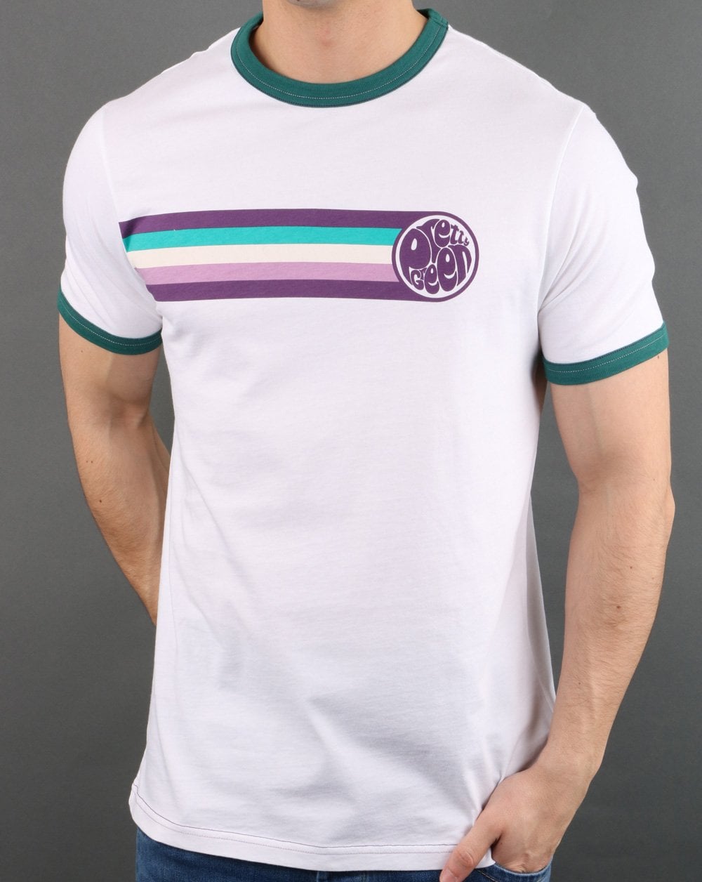 Pretty Green Timor Ringer Tee White