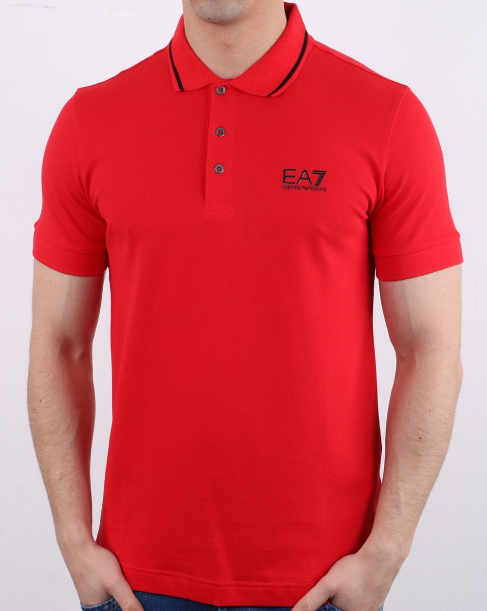 Emporio Armani EA7 Poloshirt Rot