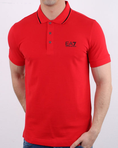 Emporio Armani EA7 Poloshirt Rot
