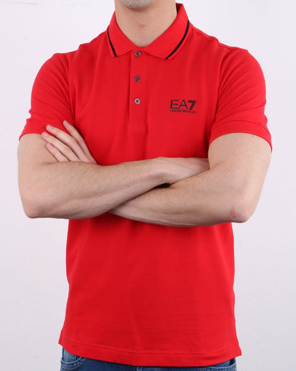 Emporio Armani EA7 Poloshirt Rot