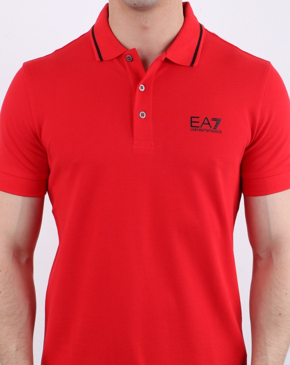 Emporio Armani EA7 Poloshirt Rot