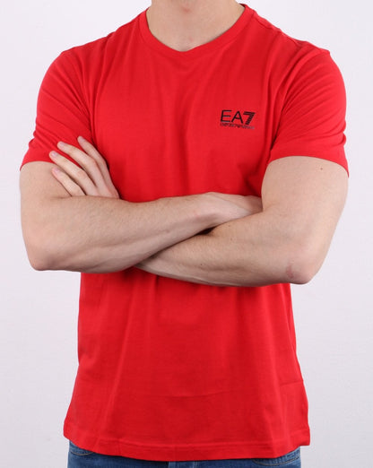 Emporio Armani EA7 T-Shirt Rot