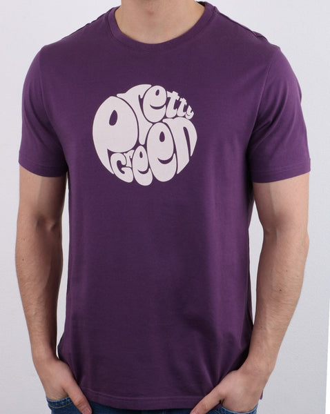 Pretty Green Gillespie T-shirt Purple