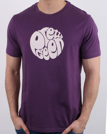 Pretty Green Gillespie T-Shirt Lila