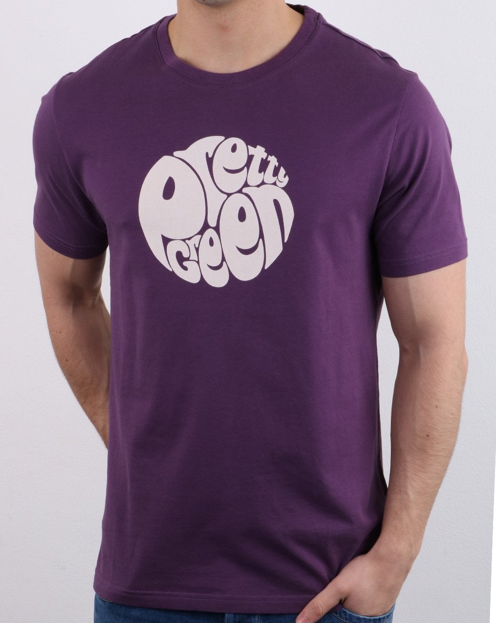 Pretty Green Gillespie T-shirt Purple