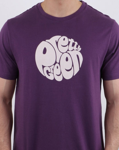 Pretty Green Gillespie T-Shirt Lila