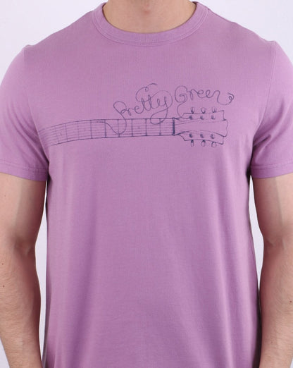 Pretty Green Strings T-Shirt Violett Rosa
