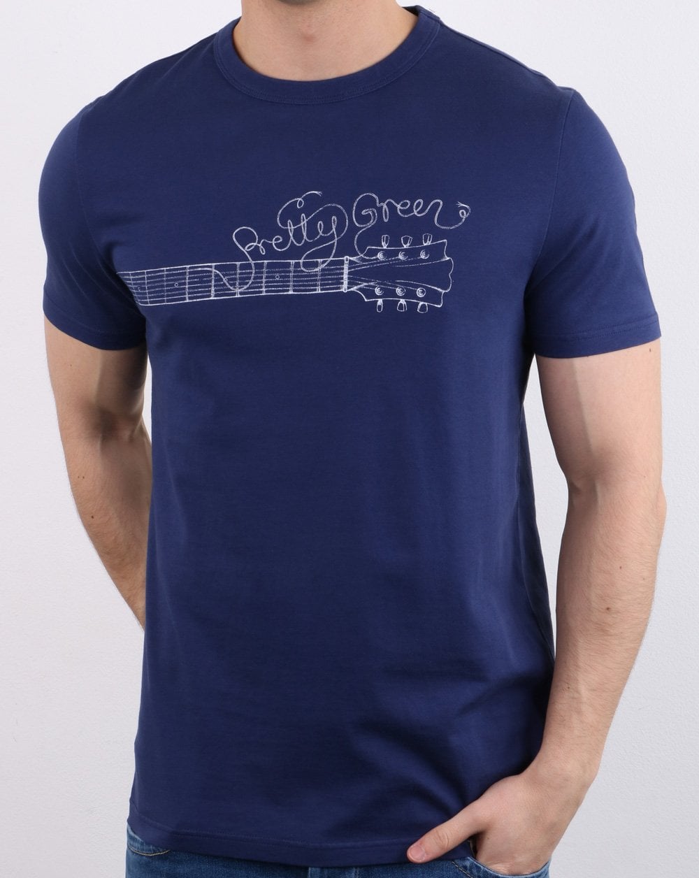 Pretty Green Strings T-Shirt Marineblau