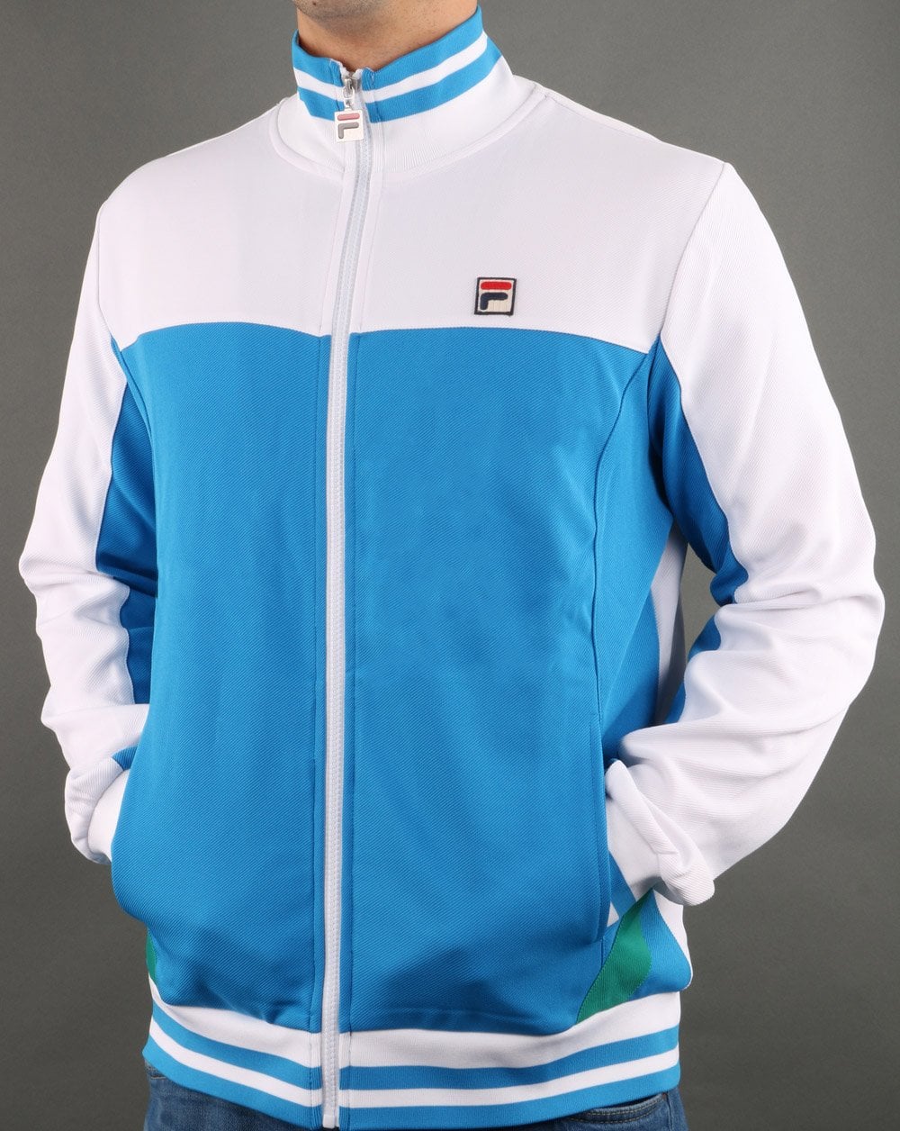 Fila Vintage Tiebreaker Tracktop Königsblau/Weiß