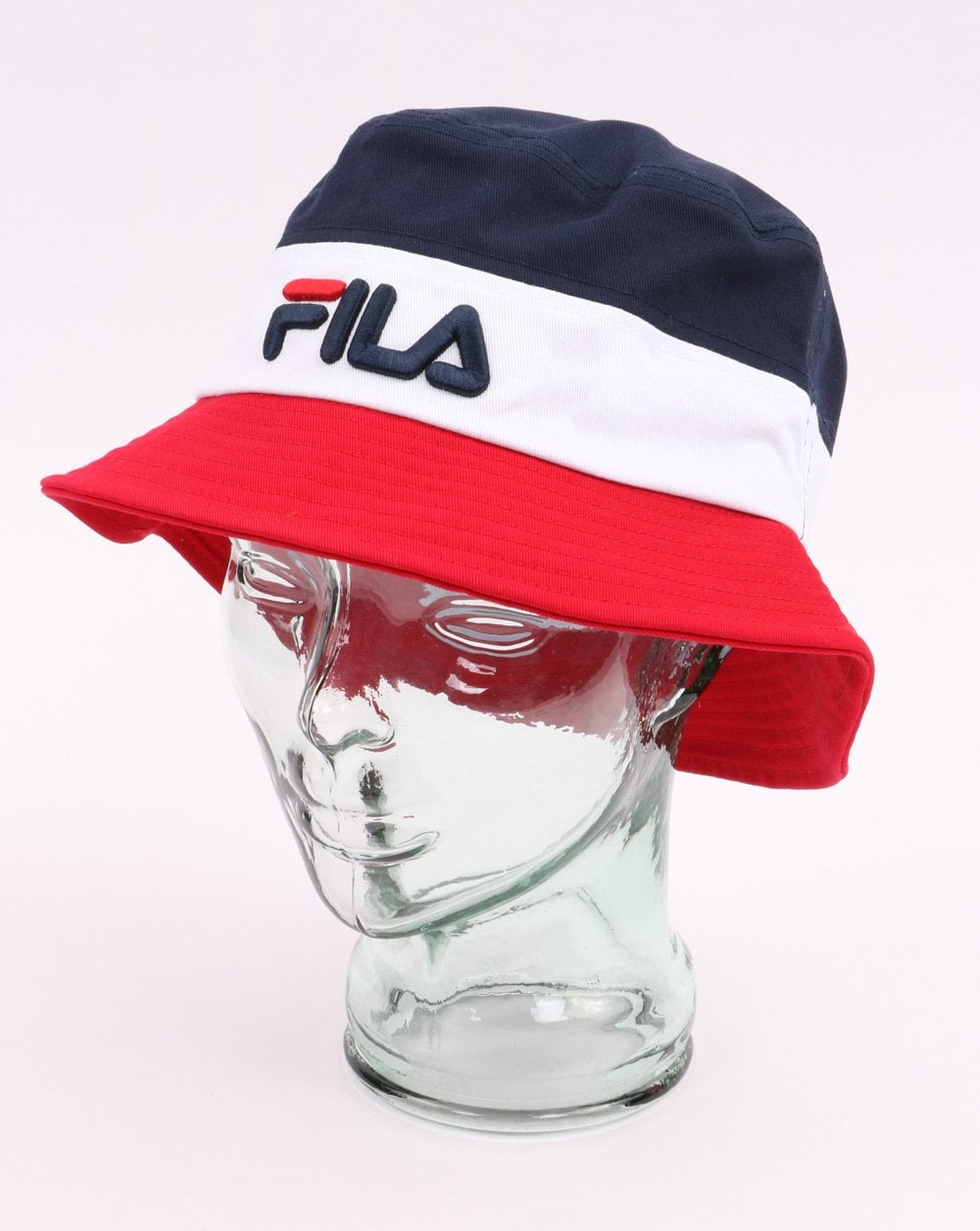 Fila Vintage Bloc Bucket Hat Red/White/Navy
