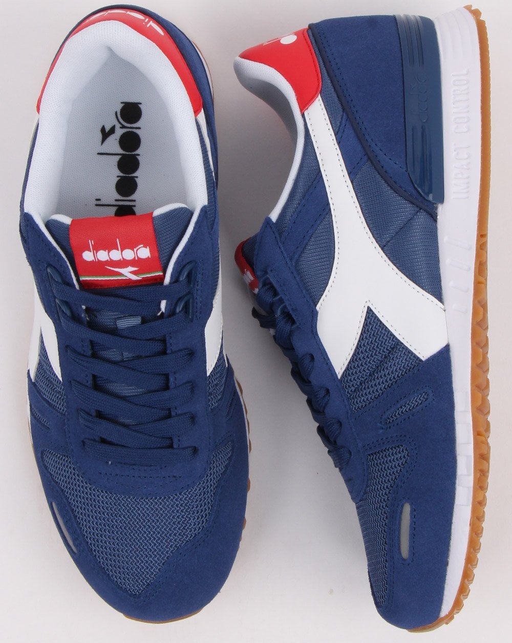 Diadora Titan II Trainer Marine/Rot