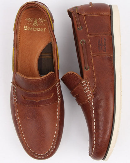 Barbour Keel Schuh Cognac