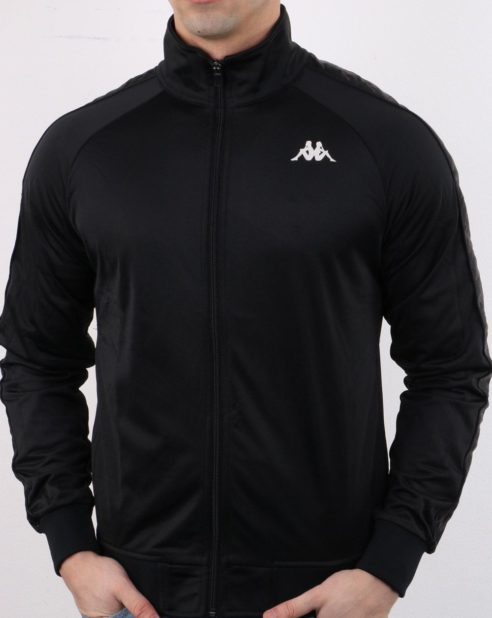 Kappa Banda Anniston Trainingsjacke Schwarz/Weiß