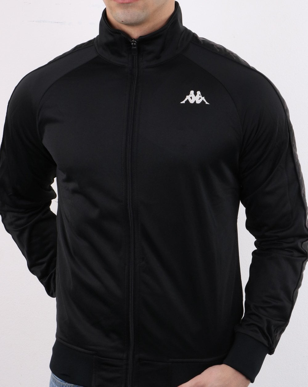 Kappa Banda Anniston Trainingsjacke Schwarz/Weiß