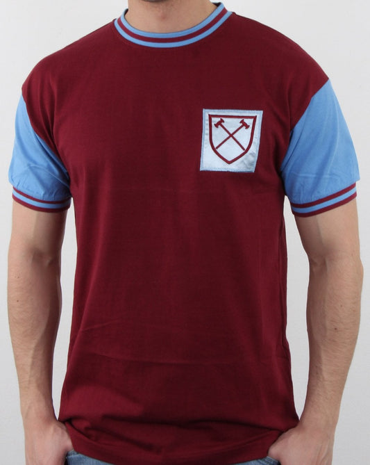 80er Casual Classics West Ham 1966 Hemd Bordeaux